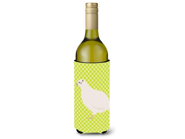 Texas Quail Green Wine Bottle Beverge Insulator Hugger BB7783LITERK