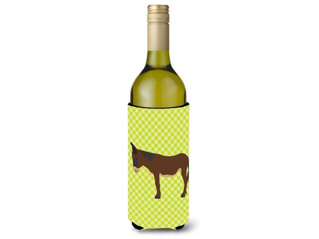 Zamorano-Leones Donkey Green Wine Bottle Beverge Insulator Hugger BB7679LITERK