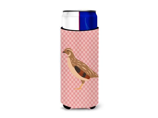 Golden Phoenix Quail Pink Check Michelob Ultra Hugger for slim cans BB7955MUK