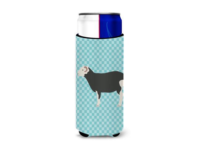 Herwick Sheep Blue Check Michelob Ultra Hugger for slim cans BB8144MUK