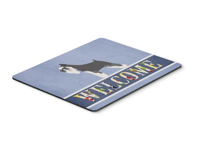 Miniature Schnauzer Welcome Mouse Pad Hot Pad or Trivet BB8298MP