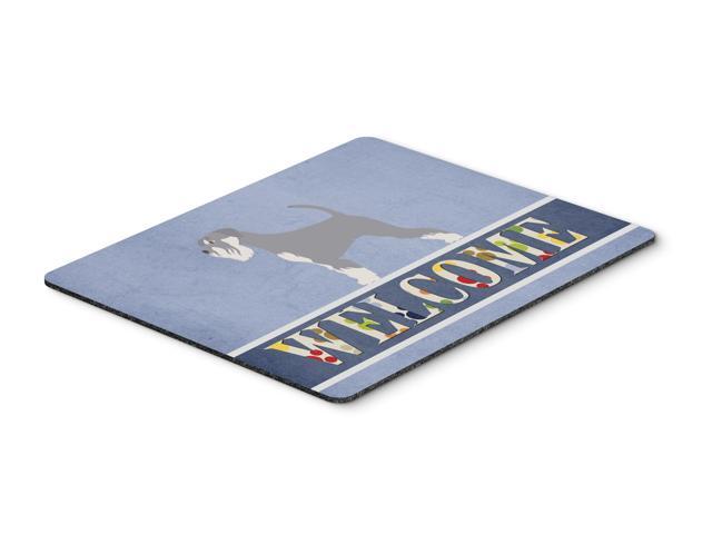 Schnauzer Welcome Mouse Pad Hot Pad or Trivet BB8350MP