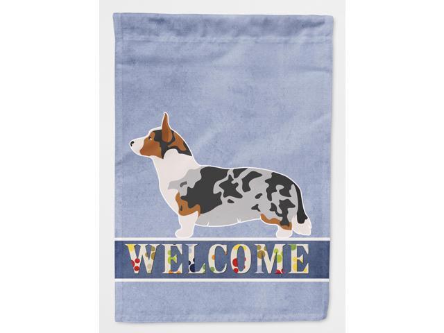 Welsh Corgi Cardigan Welcome Flag Canvas House Size BB8313CHF