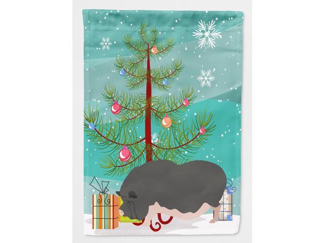 Vietnamese Pot-Bellied Pig Christmas Flag Canvas House Size BB9308CHF