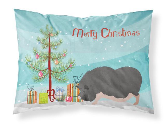 Vietnamese Pot-Bellied Pig Christmas Fabric Standard Pillowcase BB9308PILLOWCASE