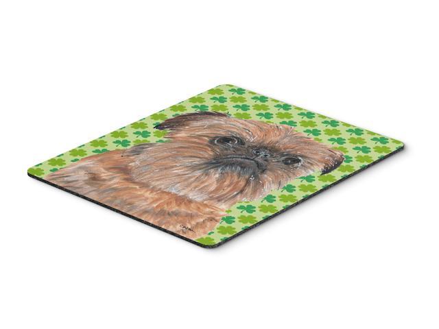 Brussels Griffon St Patrick's Irish Mouse Pad Hot Pad or Trivet