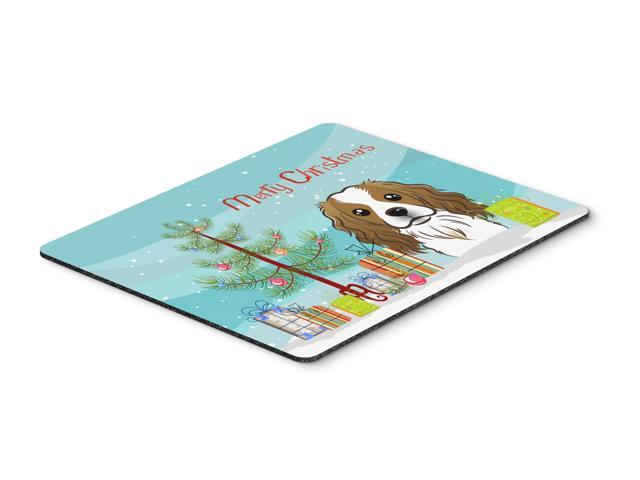Christmas Tree and Cavalier Spaniel Mouse Pad Hot Pad or Trivet BB1596MP