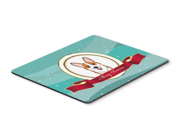 Red Corgi Merry Christmas Mouse Pad Hot Pad or Trivet BB1564MP