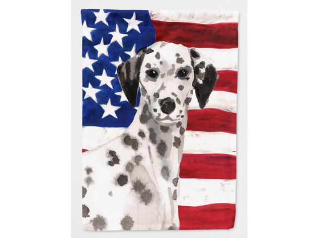 Dalmatian Patriotic Flag Garden Size BB9380GF