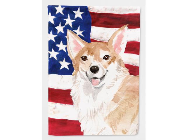 Corgi Patriotic Flag Garden Size BB9379GF