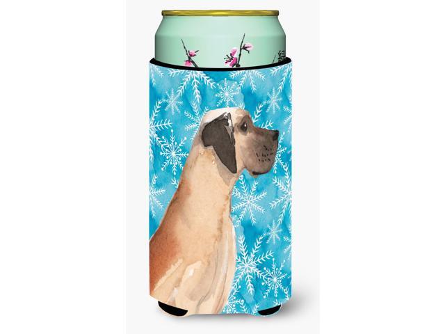 Fawn Natural Great Dane Winter Tall Boy Beverage Insulator Hugger BB9454TBC