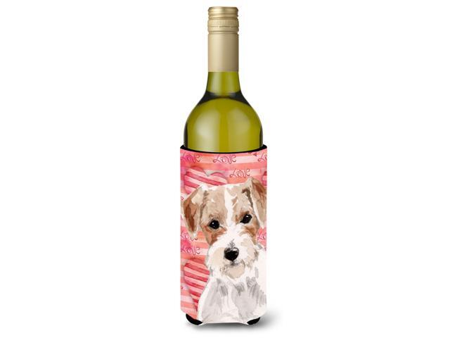 Wire Hair Jack Russell Love Wine Bottle Beverge Insulator Hugger BB9473LITERK