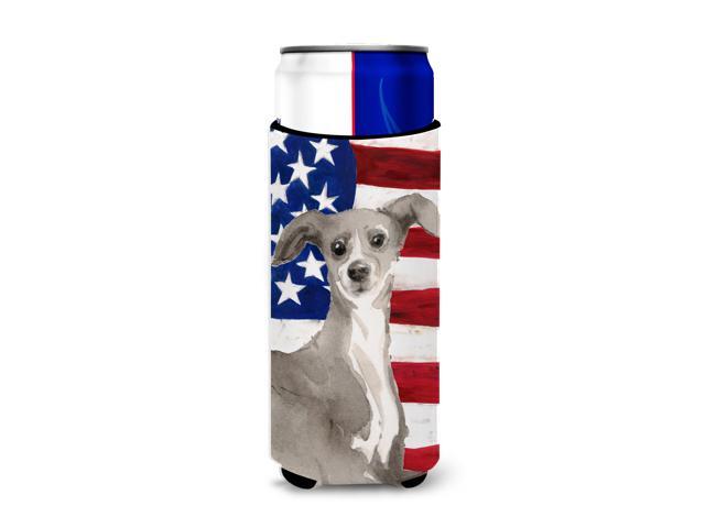 Italian Greyhound Patriotic Michelob Ultra Hugger for slim cans BB9387MUK