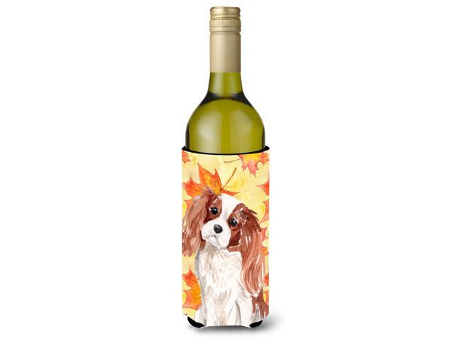 Blenheim Cavalier Spaniel Fall Wine Bottle Beverge Insulator Hugger BB9498LITERK