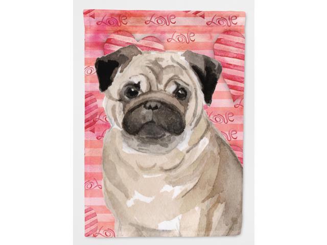 Fawn Pug Love Flag Garden Size BB9496GF