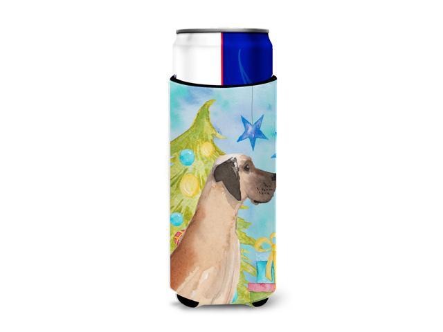 Fawn Natural Great Dane Christmas Michelob Ultra Hugger for slim cans BB9419MUK