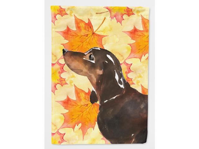 Black and Tan Dachshund Fall Flag Garden Size BB9510GF