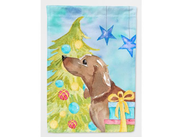 Red Tan Dachshund Christmas Flag Garden Size BB9406GF