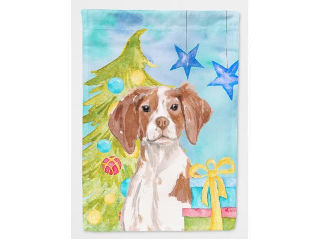 Brittany Spaniel Christmas Flag Garden Size BB9399GF