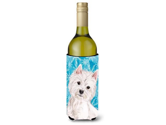 Westie Winter Wine Bottle Beverge Insulator Hugger BB9429LITERK
