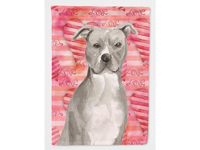 Staffordshire Bull Terrier Love Flag Garden Size BB9465GF