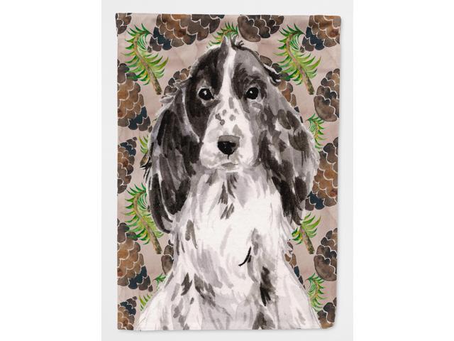Black Parti Pine Cones Flag Garden Size BB9588GF
