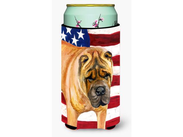 Shar Pei Patriotic Tall Boy Beverage Insulator Hugger BB9661TBC