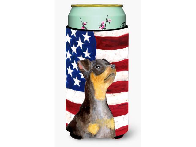 Miniature Pinscher #2 Patriotic Tall Boy Beverage Insulator Hugger BB9724TBC