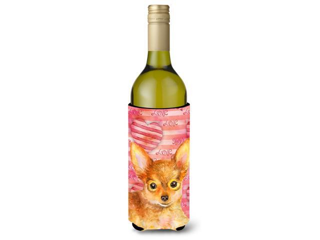 Toy Terrier Love Wine Bottle Beverge Insulator Hugger BB9809LITERK