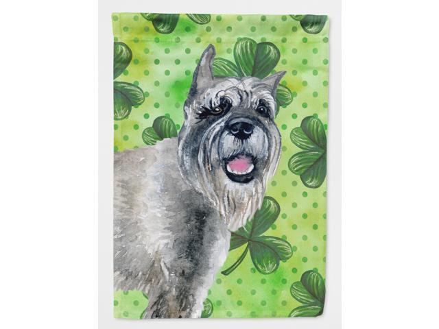 Schnauzer St Patrick's Flag Garden Size BB9836GF
