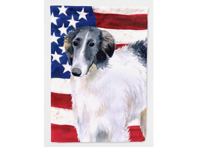 Borzoi Patriotic Flag Garden Size BB9672GF