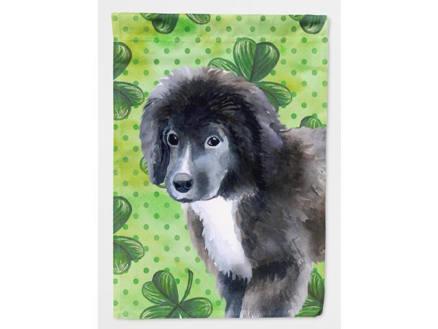 Newfoundland Puppy St Patrick's Flag Garden Size BB9873GF