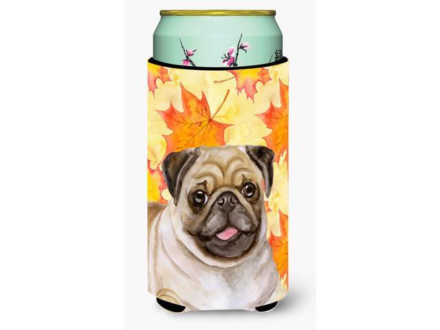 Fawn Pug Fall Tall Boy Beverage Insulator Hugger BB9979TBC