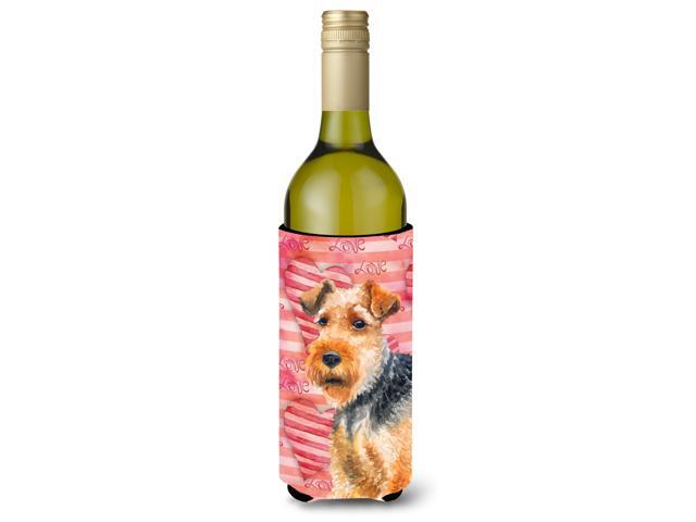 Welsh Terrier Love Wine Bottle Beverge Insulator Hugger BB9787LITERK