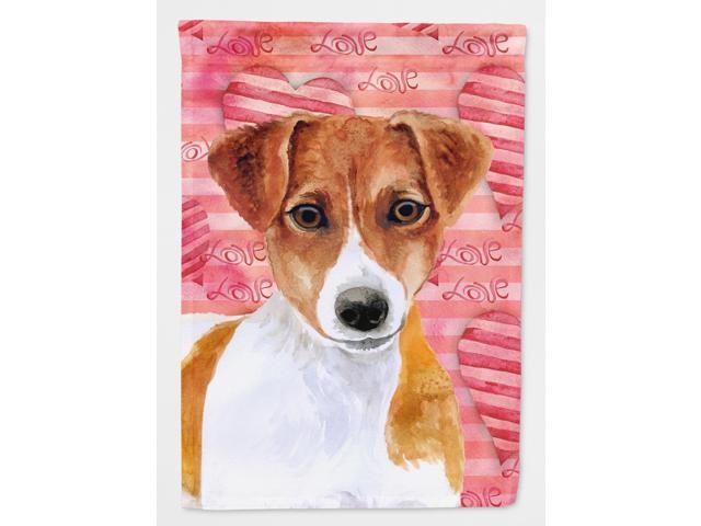 Jack Russell Terrier Love Flag Garden Size BB9776GF