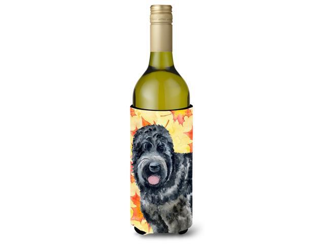Black Russian Terrier Fall Wine Bottle Beverge Insulator Hugger BB9938LITERK