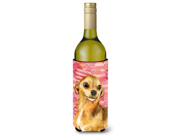 Chihuahua Love Wine Bottle Beverge Insulator Hugger BB9745LITERK