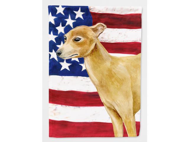 Italian Greyhound Patriotic Flag Garden Size BB9698GF