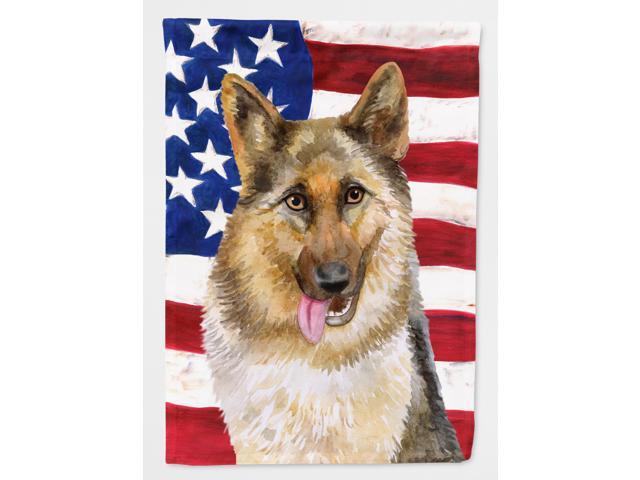 German Shepherd Patriotic Flag Garden Size BB9654GF