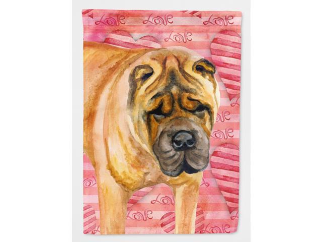 Shar Pei Love Flag Garden Size BB9748GF
