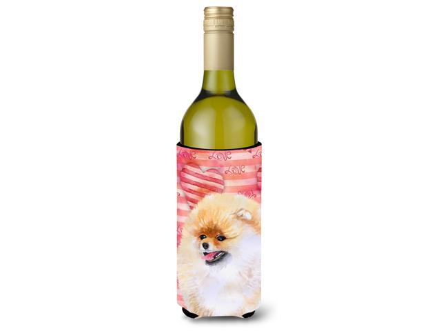 Pomeranian Love Wine Bottle Beverge Insulator Hugger BB9769LITERK
