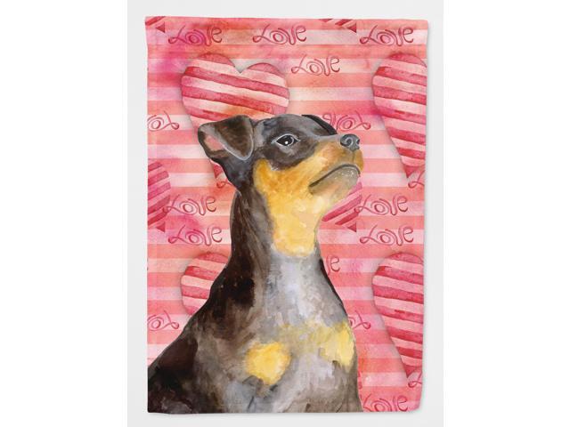 Miniature Pinscher #2 Love Flag Garden Size BB9811GF