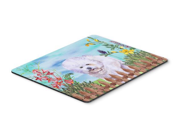 Bichon Frise Spring Mouse Pad Hot Pad or Trivet CK1210MP