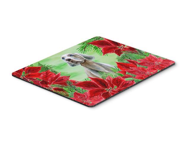 Weimaraner Poinsettas Mouse Pad Hot Pad or Trivet CK1322MP