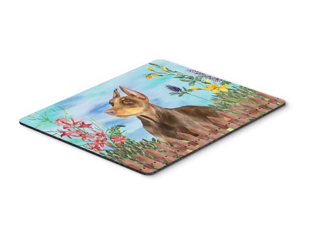 Doberman Pinscher Spring Mouse Pad Hot Pad or Trivet CK1271MP