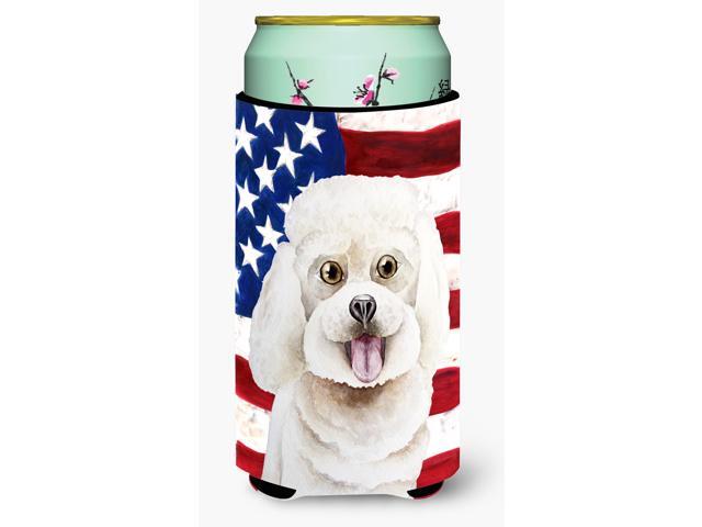 Bichon Frise Patriotic Tall Boy Beverage Insulator Hugger CK1388TBC