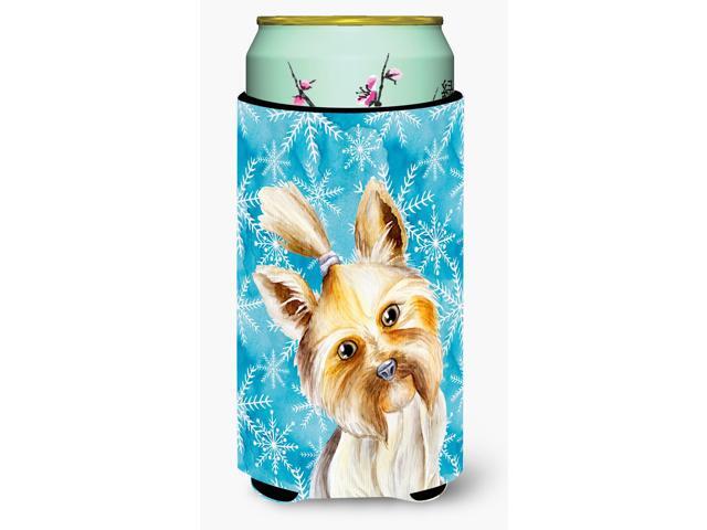 Yorkie Yorkshier Terrier Winter Tall Boy Beverage Insulator Hugger CK1410TBC