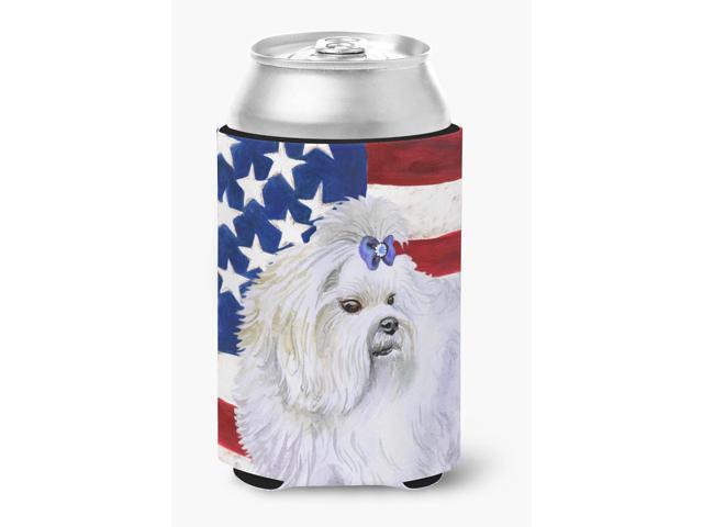 Maltese Patriotic Can or Bottle Hugger BB9651CC