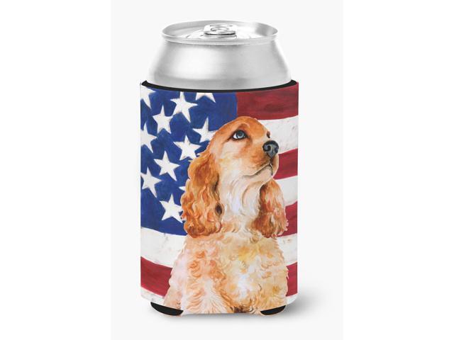 Cocker Spaniel Patriotic Can or Bottle Hugger BB9706CC