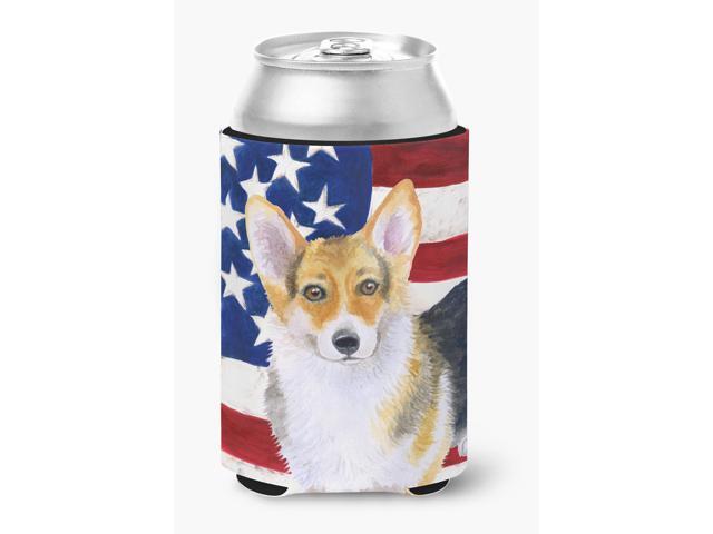 Pembroke Corgi Patriotic Can or Bottle Hugger BB9642CC